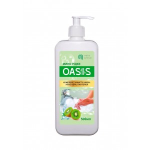 Мыло жидкое "NATA-OASIS" с ароматом киви, флакон 500 мл с дозирующим носиком