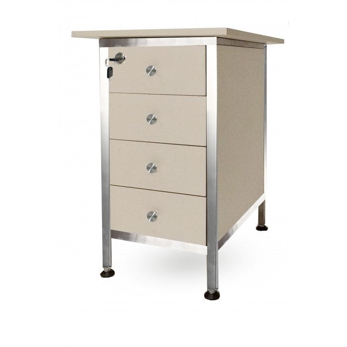 Тумба медицинская стационарная C.box CMS-4D-NATA ALU